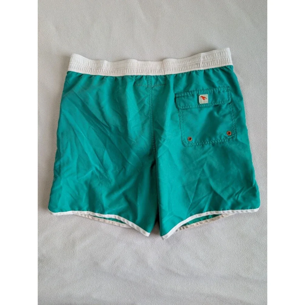 Ted Baker Swim Shorts Men's Sz 6 XXL Lobster Board Trunks Green Summer Pool